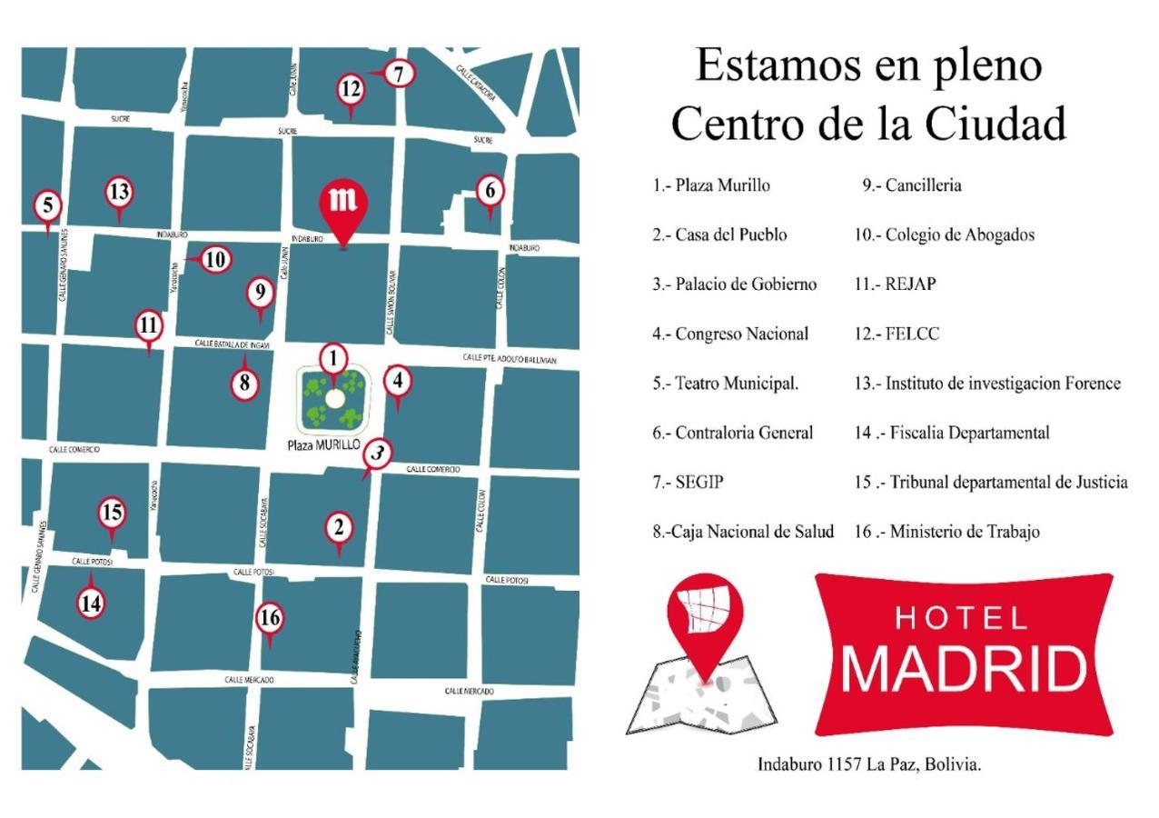 Hotel Madrid Ла Пас Екстериор снимка